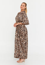 Load image into Gallery viewer, V-Neck Waist-Tied Maxi Casual Dress