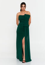Load image into Gallery viewer, Strapless Slim-Fit Maxi Gown with Waist Detail and High Slit