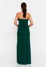 Load image into Gallery viewer, Strapless Slim-Fit Maxi Gown with Waist Detail and High Slit