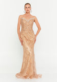 Sequin Embroidered Sweetheart Mermaid Floor-Length Gown