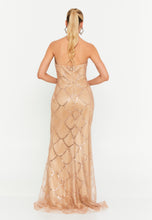 Load image into Gallery viewer, Sequin Embroidered Sweetheart Mermaid Floor-Length Gown