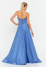 Load image into Gallery viewer, Sweetheart Strapless Floor-Length Gown with High Waistline