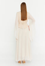 Load image into Gallery viewer, Elegant Blazer-Collar Maxi Dress with Waist-Cinching Design and Flowing Skirt