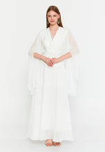 Load image into Gallery viewer, Elegant Blazer-Collar Maxi Dress with Waist-Cinching Design and Flowing Skirt