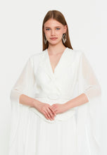 Load image into Gallery viewer, Elegant Blazer-Collar Maxi Dress with Waist-Cinching Design and Flowing Skirt