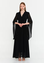 Load image into Gallery viewer, Elegant Blazer-Collar Maxi Dress with Waist-Cinching Design and Flowing Skirt