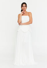 Load image into Gallery viewer, Strapless Sequin-Embellished Slim-Fit Gown with Floor-Length Hem